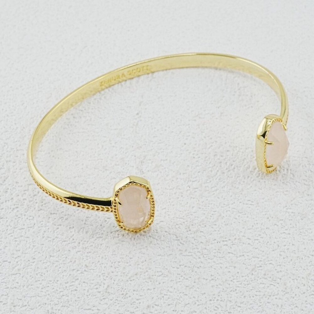 Kendra Scott Oval Rose Quartz Bangle